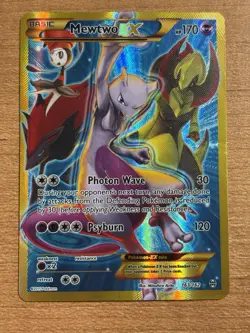 Pokemon TCG Mewtwo EX 163/162 Secret Rare XY BREAKthrough HP170 Holo - Image 1
