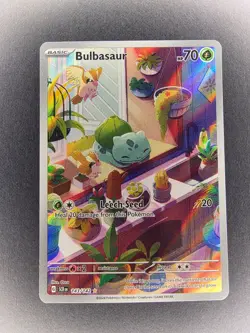Pokemon TCG - Bulbasaur 143/142 - Stellar Crown - Illustration Rare - NM+ - Image 1