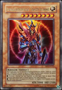 Yu-Gi-Oh! Schwarz Glanzender Soldat - GDA DR2-DE025 Ultra Rare [EX] | DE 2005 - Image 1