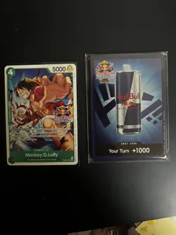 Red Bull x One Piece - Double Don!! Set(10 Foil Red Bull Don + Luffy Promo) - Image 1
