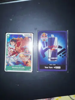 Red Bull x One Piece - Double Don!! Set(10 Foil Red Bull Don + Luffy Promo) - Image 2