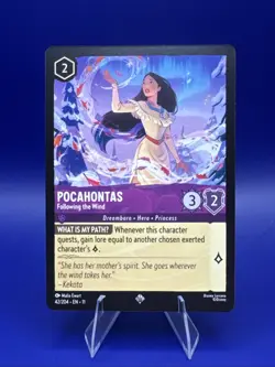 Pocahontas Following The Wind 42/204 Super Rare Lorcana Winterspell - Image 1