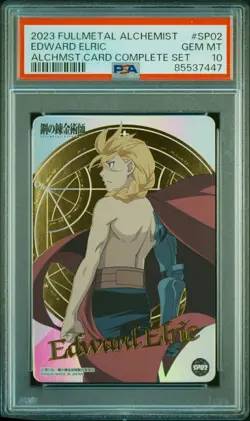 PSA10 SP02 Edward Elric Fullmetal Alchemist Alchemist Card BANDAI - Image 1