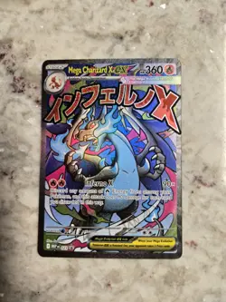 Mega Charizard x EX 023 Me: Mega Evolution Promo Holo Pokemon Card English MINTY - Image 1