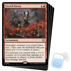UNCIVIL UNREST X4 March Of The Machine: Commander Magic MTG MINT CARD - Image 1