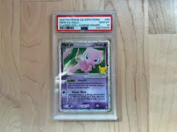 PSA 10 Mew ex 2021 Pokemon Celebrations #88 Classic Collection Pokemon Card - Image 1
