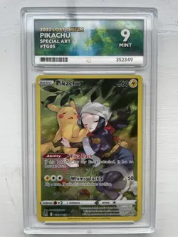 Pikachu TG05/TG30 Lost Origin Trainer Gallery ACE 9 MINT Graded Pokemon Card 374 - Image 1