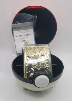Pokemon Jigglypuff 23K Gold Plated Trading Card 1999 Burger King Limited Edition - Image 1