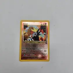 Entei #34 Black Star Promo Reverse Holo Rare Vintage Pokemon Card - NM - Image 2