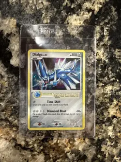 Holo Dialga 4/100 Majestic Dawn Holo SWIRL 2008 Pokemon Card - Image 1