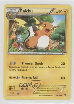 Raichu Pokemon XY Furious Fists #28 - Image 1
