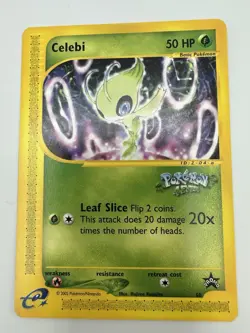 Celebi 2002 Pokemon Card League E-Reader Black Star Promo # 50 - Image 2
