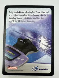 Celebi 2002 Pokemon Card League E-Reader Black Star Promo # 50 - Image 5
