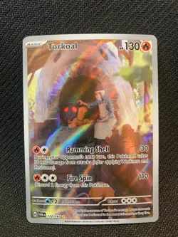 Torkoal 172/167 Pokemon TCG Sv06: Twilight Masquerade Holo Art Rare - Image 1