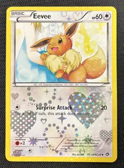 Pokemon Eevee Holo TCG Card RC14/RC25 Legendary Treasures Radiant Collection - Image 1