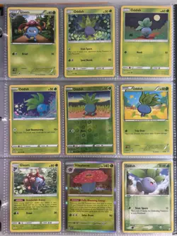 Pokemon Card Species Set Lot - 9x Unique Cards / Oddish Family - Image 1