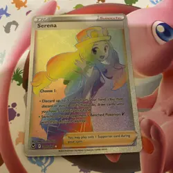 Pokemon Serena 207/195 Silver Tempest Sword & Shield SECRET RARE TRAINER - Image 1