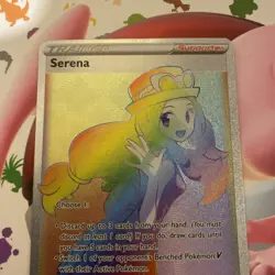 Pokemon Serena 207/195 Silver Tempest Sword & Shield SECRET RARE TRAINER - Image 3