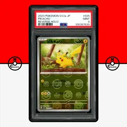 Pokemon PSA 9 Pikachu Reverse Holo 025/165 sv2a 151 Japanese - Image 1
