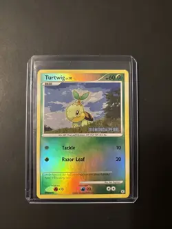 Turtwig 103/130 | Diamond and Pearl Stamped Holo | 2007 English Pokemon MP - Image 1