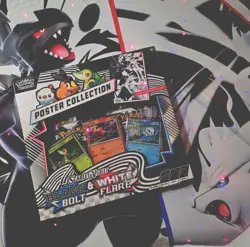 Pokemon TCG: Black Bolt & White Flare- Unova Poster Collection Box NEW/SEALED - Image 1