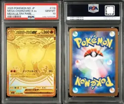 PSA10 - 2025 POKEMON M2 JP MEGA CHARIZARD X ex MEGA ULTRA RARE # 116 - Image 3