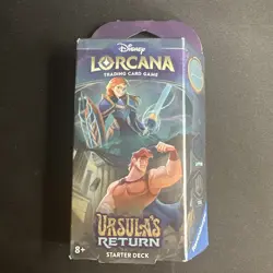 Disney Lorcana - Anna & Hercules Starter Deck Ursula's Return Steel And Sapphire - Image 1