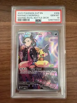 Marnie’s Morpeko 206 Sv: Scarlet & Violet Promo Cards Holo PSA 10 - Image 1