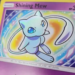 Pokemon Shining Mew 40/73 Shining Legends Shiny Holo Rare Basic Card 2017 - Image 2
