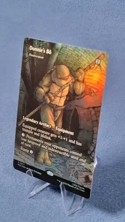 Donnie's Bo - Shadowspear - Foil - Borderless Teenage Mutant Ninja Turtles MTG - Image 1