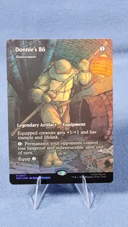 Donnie's Bo - Shadowspear - Foil - Borderless Teenage Mutant Ninja Turtles MTG - Image 2