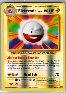Electrode 40/108 Reverse Holo XY - Evolutions - Pokemon Card - NM - Image 1