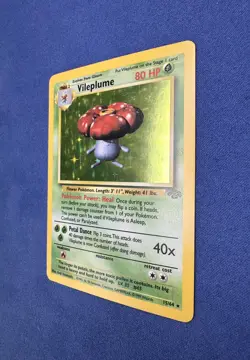 VILEPLUME UNLIMITED HOLO RARE - 15/64 WotC Pokemon TCG Jungle Set Vintage - Image 4