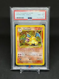 1999 Charizard Holo Base Set Unlimited Pokemon TCG #4/102 PSA 8 - Image 1