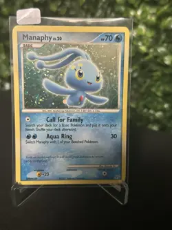 Manaphy 4/12 Pokemon DP Trainer Kit: Manaphy & Lucario Holo - Image 1