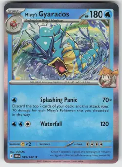 Misty's Gyarados Holo Pokemon SV10: Destined Rivals 049/182 NM - Image 1