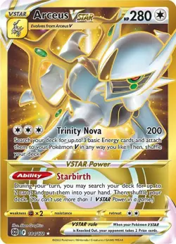 Arceus VSTAR Secret Rare Pokemon Brilliant Stars 184/172 NM - Image 1