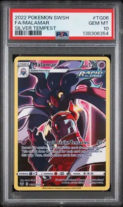 Malamar TG06 Pokemon Silver Tempest PSA 10 - Image 1