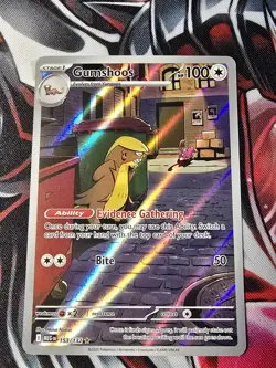 Gumshoos 2025 Pokemon Mega Evolution 153/132 Illustration Rare NM - Image 1