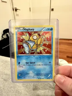 POKEMON 2016 SHINY MAGIKARP #XY143 XY BLACK STAR PROMO HOLO RARE - Image 2