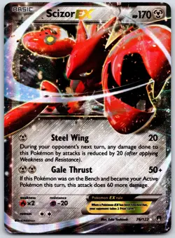 POKEMON BREAKPOINT SCIZOR EX 76/122 RARE EX HOLO NM HOLO - Image 1
