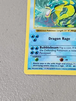 Gyarados 6/102 Holo Shadowless Rare TCG Base Set Pokemon Card - MP - Image 4