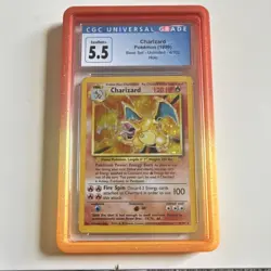 Pokemon TCG Base Set Charizard 4/102 Holo Rare 1999 Unlimited Vintage Card - Image 1