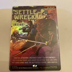 Settle the Wreckage PRESALE ✨ Borderless FOIL ✨ MTG TMNT Secret Lair NM Turtles - Image 1