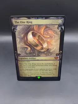 MTG Foil Showcase Scrolls The One Ring NM- #0697: LotR - Image 1