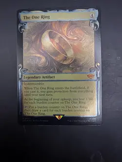 MTG Foil Showcase Scrolls The One Ring NM- #0697: LotR - Image 4