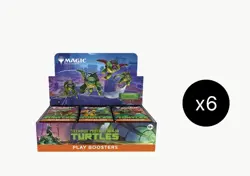 MTG TMNT Play Booster Case (6 Boxes) Sealed Universes Beyond Ninja Turtles - Image 1
