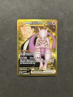 Pokemon TCG Team Rocket's Mewtwo ex 240/182! NM Condition! See Description! - Image 1