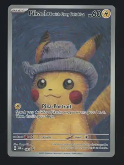 Pikachu with Grey Felt Hat - Van Gogh Promo SVP 085 NM Pokemon #3 Psa - Image 1