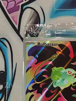 POKEMON Bulbasaur 133/132 Mega Evolution Box Topper Stamped Promo Sealed - Image 2